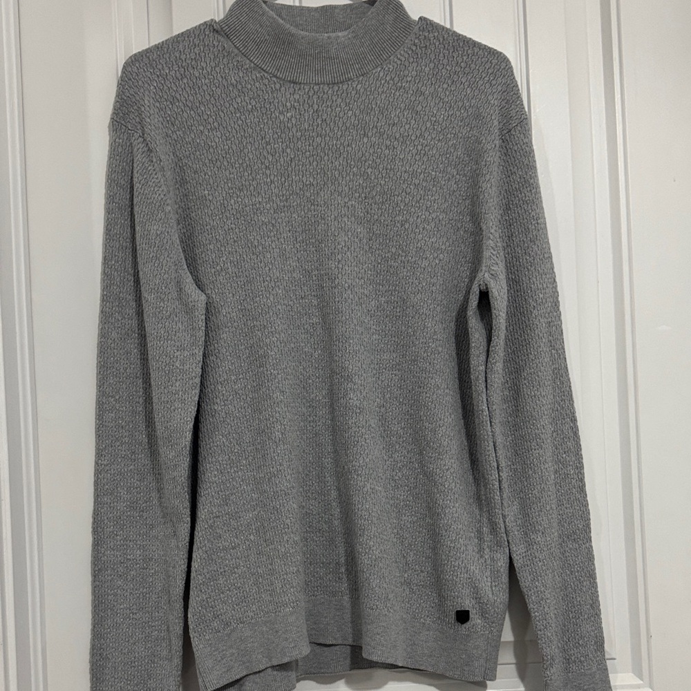 Jack & Jones Gray Knit Turtleneck